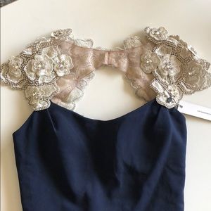 Nicole Bakti Navy Blue Dress